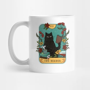 Funny Tarot Card, Cats and Plants, The Reader, Astrology Mug